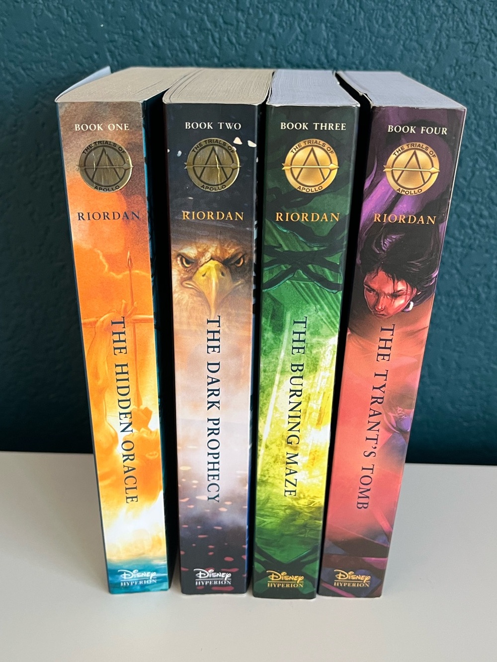 Rick Riordan The Trials of Apollo Book 1 to 4 Burning Maze Tyrants Tomb